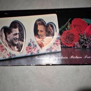 Heart-Shaped Porcelain Picture Frame